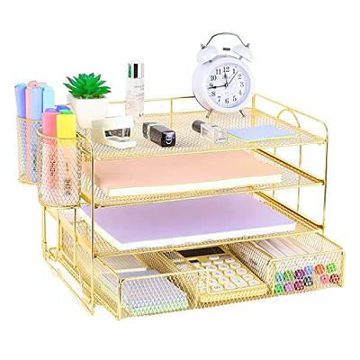 Acrylic Desk Organizer for Office Supplies and Desk Accessories Pen Holder