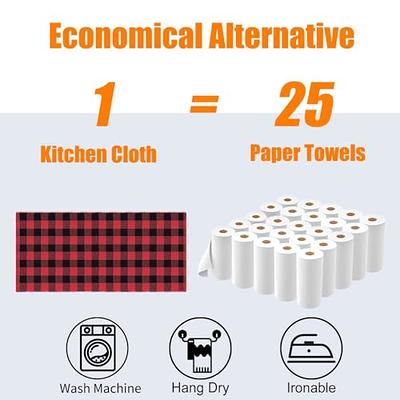 homing 100% Cotton Buffalo Plaid Kitchen Towels, 4 Pack Waffle Weave Dish  Towels for Drying Dishes, Super Soft Absorbent Quick Dry Hand Towels for  Kitchen (13 x 28, Red & Black) - Yahoo Shopping