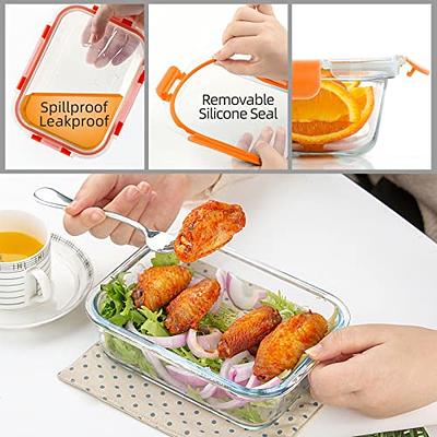 UMEIED 10 Pack Glass Food Storage Containers with Lids Leakproof, Airtight  Glass Meal Prep Containers For Lunch, On The Go, Leftover, Dishwasher Safe  - Yahoo Shopping