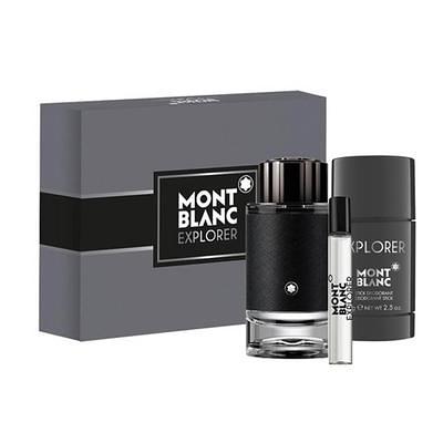 Explorer 3 Pcs Gift Set by Mont Blanc for Men Standard Eau De