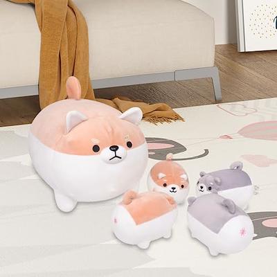 Onsoyours Cute Kitten Plush Toy Stuffed Animal Pet Kitty Soft Anime Cat  Plush Pillow for Kids (White A, 20)