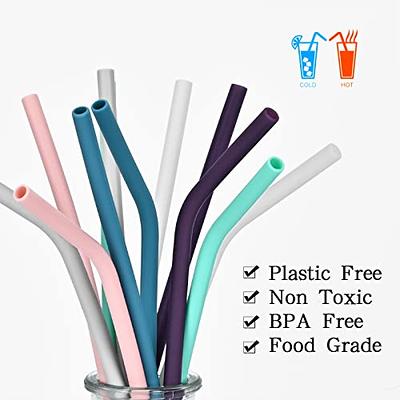 6pcs Silicone Drinking Straws for 30oz and 20oz - Reusable