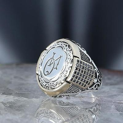 Men's Monogram Personalized Handmade Ring