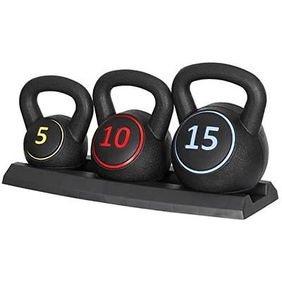 Yes4All 2-20kg Neoprene Coated Cast Iron Kettlebell, Kettle Bell Weight  Sets for Home Gym Fitness & Weight Training - Multicolor Kettlebells