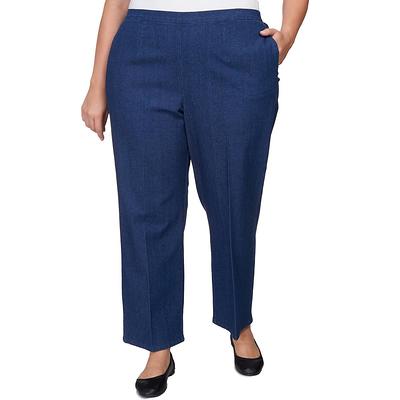 Womens Alfred Dunner Lavender Fields Denim Proportion Pants-Short - Yahoo  Shopping