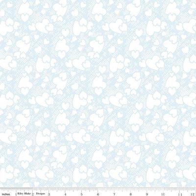 Blue Hearts, Blue Heartthrob, Sugar & Spice, Riley Blake Fabric, White 100%  Cotton, Quilting Sewing - Yahoo Shopping