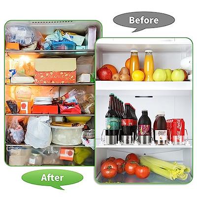 Gqdiyi Soda Can Organizer for Refrigerator, Drink Organizer for Fridge,  Soda Can Dispenser for Refrigerator with Adjustable Pusher Glide for Pantry/ Refrigerator, White, 5 Rows - Yahoo Shopping