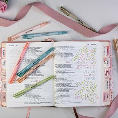 DIVERSEBEE Bible Highlighters and Pens No Bleed, 8 Pack Assorted Colors Gel  Highlighters Set, Bible Markers, Cute Bible Study Journaling School