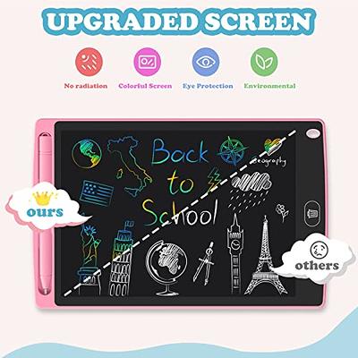 LCD Writing Tablet, 2 Pack 8.5 Inch Colorful Doodle Board Drawing Pad for  Kids, Drawing Tablet Girls Toys Age 6-8, Educational Kids Toy, Birthday  Gift for 3 4 5 6 7 8 Years Old Toddler Girl Boy Toys 
