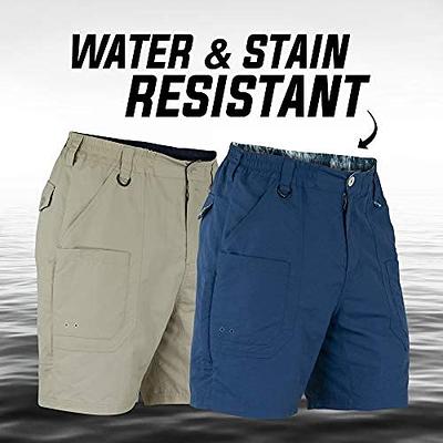 BASSDASH Men's 6 Fishing Shorts UPF 50+ Water Resistant Quick Dry