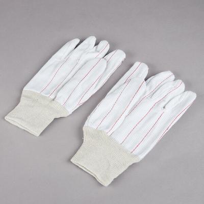 Cordova Red Nap-In Cotton Double Palm Work Gloves - Large - 12/Pack