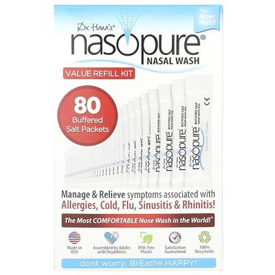 MAOEVER Neti Pot Salt Packets - 100 Individual Saline Packets for Nasal  Wash | Neti Pot Refill Kit | Effective Nasal Irrigation | Sinus Care |  Nasal