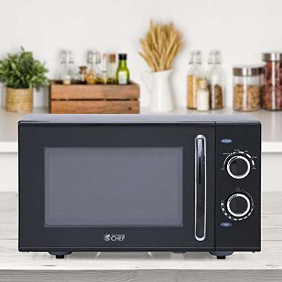 Commercial Chef 1.3 Cu. ft. 1000-Watt Countertop Microwave Oven Stainless Steel