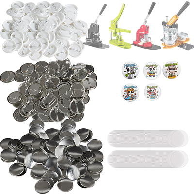 Blank Button Making Supplies,50Pcs Badge Part for Button Maker