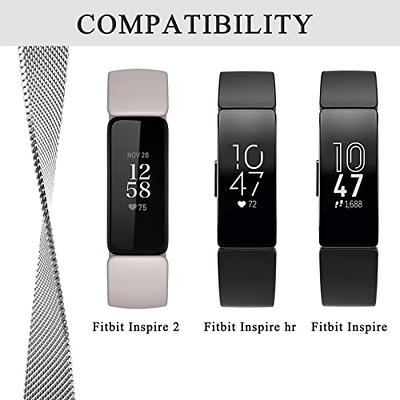 Wongeto Metal Bands for Fitbit Inspire 3 for Women Men, Adjustable  Stainless Steel Mesh Loop Bracelet Wristbands for fitbit inspire 3