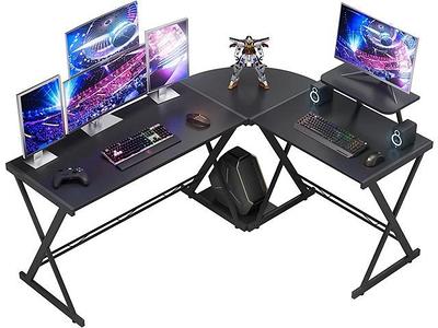 51 L-Shaped Gaming Desk with Removable Monitor Stand – ODK Home