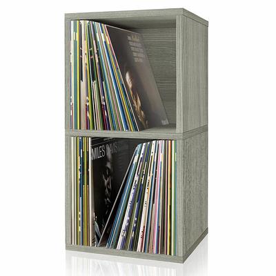 Way Basics Media Storage CD Rack Stackable Organizer - Holds 40 CDs (Black)