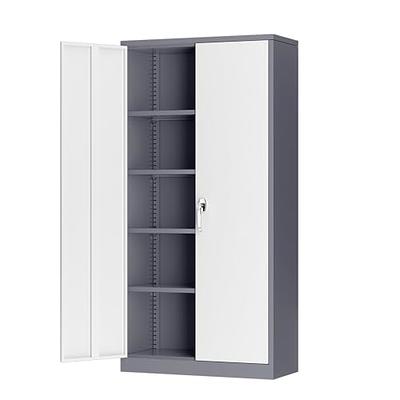 GangMei Metal Wall Storage Cabinet, Hanging Garage Cabinets with Up-Flip  Doors for Home Office Basement Pantry School and Workshop