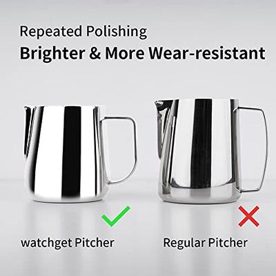 Milk Frothing Pitcher 32oz,Espresso Steaming Pitcher 32oz