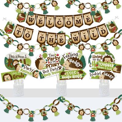 Woodland Animals Baby Shower Decoration Pack Forest Animal Neutral Gender  Reveal Party Supplies Woodland Themed Birthday Party Ideas Set 106 Pcs  Backdrop, Tablecloth, Cake Toppers, Balloons (Woodland - Yahoo Shopping