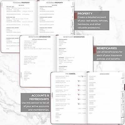 Peace of Mind and Heart Planner: End of Life Organizer and Checklist *A Workbook of Everything My Loved Ones Need to Know When I Die* (Funeral Details, Estate Planning, Final Wishes 8.5 X 11) [Book]