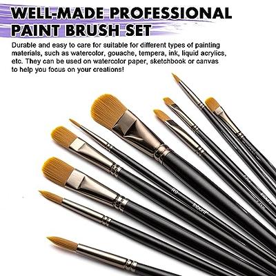 Sable Watercolor Brushes Professional Kolinsky Watercolor Paint Brushes for  Artists 6pcs - Pointed Rounds Cat Tongue Oval Wash Dagger for Watercolor