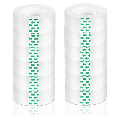 Cayxenful 12 Rolls Transparent Tape Refills, 3/4-Inch x 1000 inch Clear  Tape, 1 inch Core, Clear Tape Refill Rolls for Gift Wrapping, Home, School