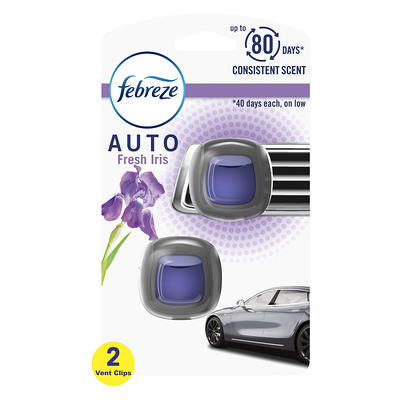 Febreze Car Air Freshener Vent Clip - Ocean Scent - 0.14 Fl Oz/2pk : Target