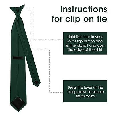  HOULIFE Men's Black Ties, Formal Black Ties for Men