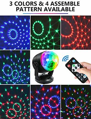 Disco Party Light Night Light 2 in 1 Flashes with Music Sound Activated  Multicolor Disco Ball Rechargeable Battery Operated Mini Disco Ball…