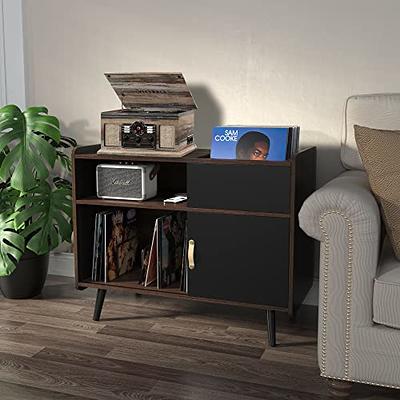 LELELINKY Turntable Stand, 3-Tier Record Player Stand, Vinyl