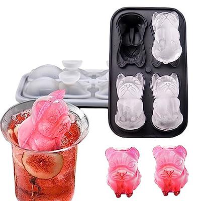 ACOOKEE Silicone Soccer Ball Ice Cube Mold Fun Shapes, Novelty Soccer  Gifts, 2.2 Large Craft Round Sphere Ice Ball Molds For Game Day, Whiskey