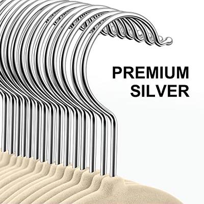 Velvet Hangers, Premium Non slip, Ivory, Clothes and Suit Hangers