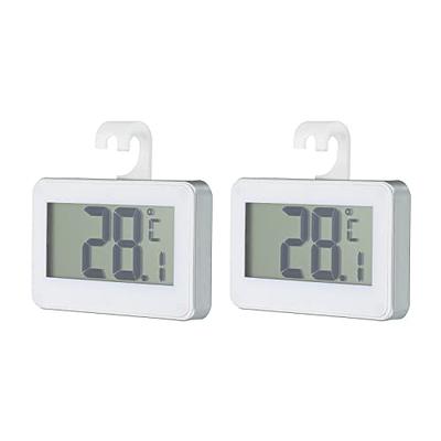 Refrigerator Thermometer Digital Waterproof Wireless Refrigerator Freezer  Temperature Indicator From With Hook And Large Lcd Display For  Indoor/outdoo