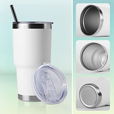 VEGOND 12oz Tumbler Stainless Steel Tumbler bulk Vacuum Insulated Double  Wall Travel Tumbler with Lid and Straw Reusable Tumbler,Stainless