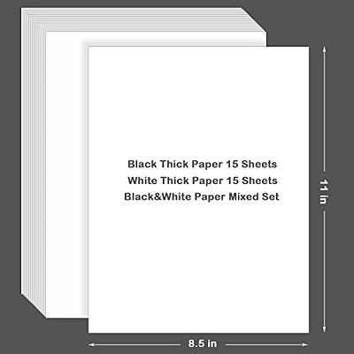 Black Cardstock - 8.5 x 11 inch - 100Lb Cover 