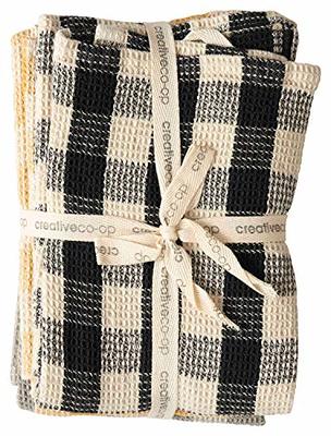 Thyme&Table Cotton Waffle Kitchen Towels - Blue & White - 3 Pieces