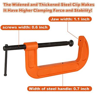 2 Pack clamps for crafts C Clamps Woodworking Tiger Clip C Clip