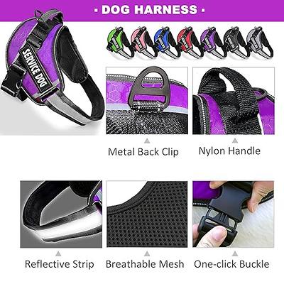Service Dog Vest No Pull Dog Harness with 7 Dog Patches, Reflective Pet  Harness