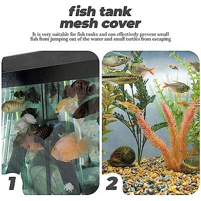  Lpraer 4 Inch Aquarium Fish Net Green Fine Mesh Nylon Net  Collection with 9.6 Long Handle Square Quick Catch Fish Net for Fish Tank  : Pet Supplies