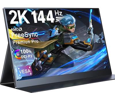 UPERFECT 144HZ Portable Gaming Monitor， 18 2K 2560x1600 QHD 100