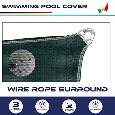 PATIO 16'x24'Ft Safety Winter Pool Covers for Inground Pools Mesh Rectangle  Swimming Pool Replacement Cover Bolts Included Wire Rope Hem All Edges for  Concrete Backyard Dark Green - Yahoo Shopping