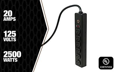 Southwire 5122 20 Amp Rated, 6 Outlet all Metal Power Strip with