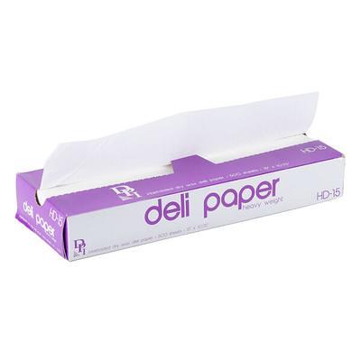 Choice 10 x 10 3/4 Heavy Weight Interfolded Deli Wrap Wax Paper - 500/Box