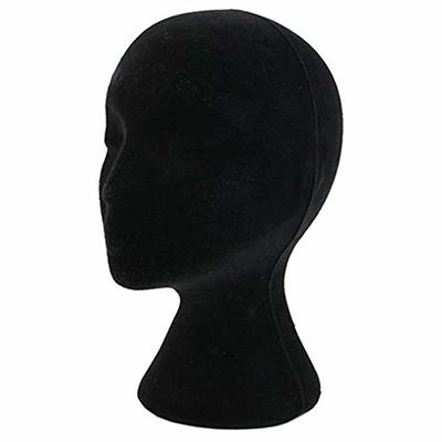 Powerfulline Male Mannequin Styrofoam Foam Manikin Head Model Wig Glasses  Hat Display Stand (White)