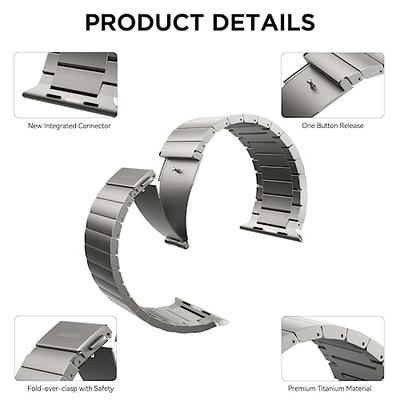 Lululook Titanium Band for Apple Watch Ultra 2/1, Series 9,8,7,6