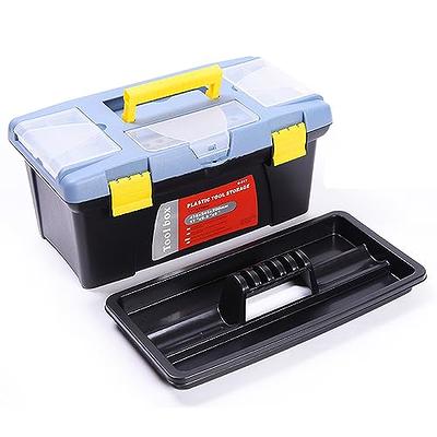 Utoolmart 10-inch Tool Box, Plastic Tool Box with Removable Tool  Tray,Organizer and Storage for Tools,Parts,Toys, Art 9.8 x 4.7 x 3.9 inches  Black 1 Pcs - Yahoo Shopping