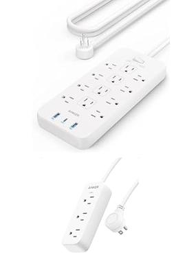 12 Outlet Surge Protector + USB-C and USB-A ports