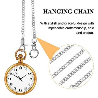 TEHAUX Pocket Watch Chain, Pocket Chain Belt Clip Keys Chain