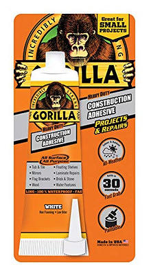 Gorilla Heavy Duty Construction Adhesive 9 oz White